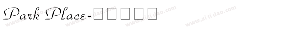 Park Place字体转换